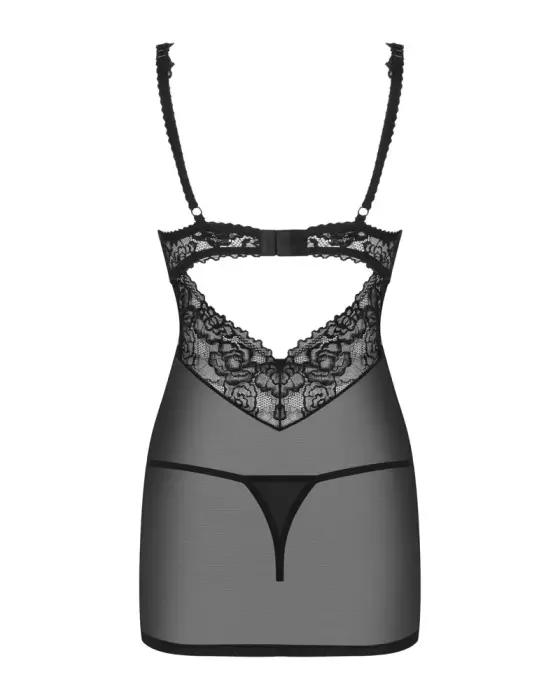 Obsessive сорочка со стрингами – S/M Фото num