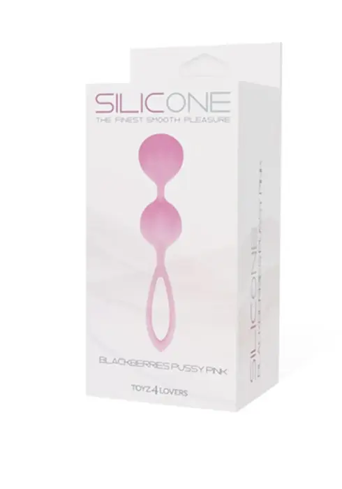 Toyz4lovers Blackberries – silicone kegel balls – pink – 17 cm