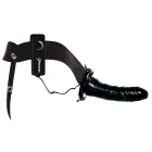 FFSFHOH vibrējošs strap-on dildo – 17 cm (6.7″) – melns — Foto 4