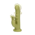 Itin minkštas besisukantis triušio vibratorius – 18 cm (7″) – žalias — Nuotrauka 11