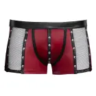 NEK Red Matte Look Boxer Shorts with Net Inserts and Studs – S — Photo 6