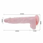 Baile Super Rota Rotating System dildo – 20.5 cm (8″) – nahavärvi — Foto 5