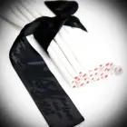 Bijoux Indiscrets шелковисто-мягкие текстильные фиксаторы – чёрные — Фото 2