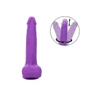 Rotējošs un kustīgs silikona dildo – 18 cm (7″) – Violets — Foto 9