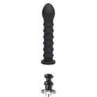 Bangers Easy-Lock Ribbed Dildo – 19 cm (7.5″) – Black — Photo 3
