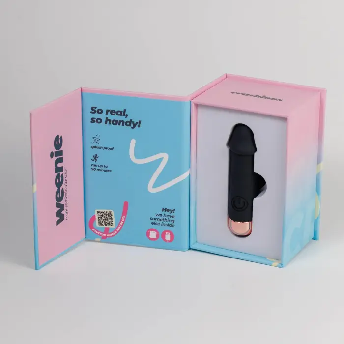 Crushious Weenie мини вибропуля – 8.8 cm – черный