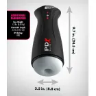 PDXE Fap-Gasm Frosted vibreriv masturbaator – 24.5 cm – Läbipaistev — Foto 5