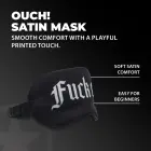 Fuck Off - Printed Satin Mask - Black Foto 5