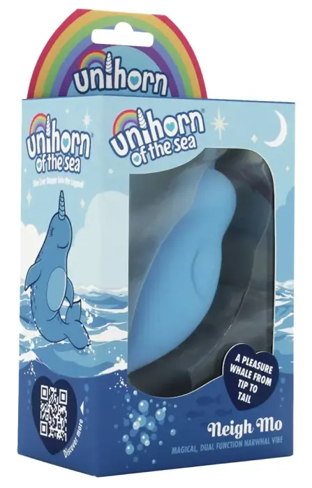 Unihorn of the Sea Narwhal dubultais klitora vibrators – 14.3 cm (5.6″) – rozā
