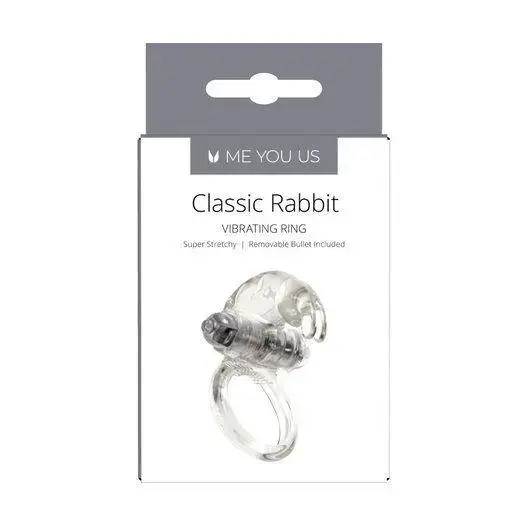 Me You Us Classic Rabbit Cock Ring – Clear