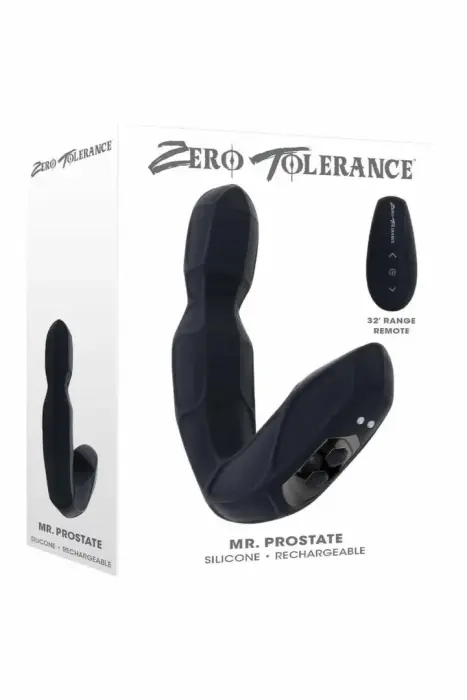 ZERO TOLERANCE MR PROSTATE – простатный массажёр с двойным мотором и пультом – силикон + ABS