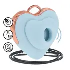 Luvie Heart-shaped AirTap Vibrator – Blue — Photo 8