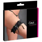 Cottelli Collection Black Lace Garter with Satin Bow, Adjustable Fit — Photo 1