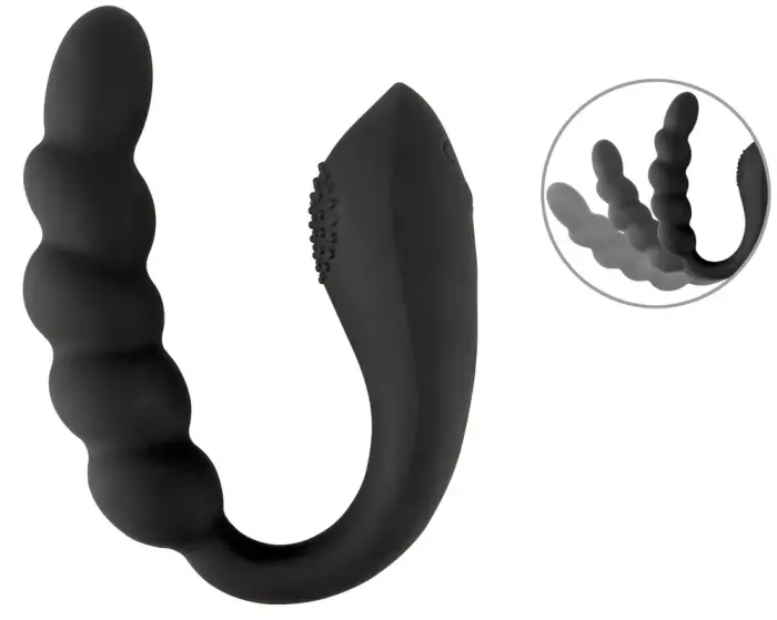 Black Velvets lokāms dubultais vibrators – 26 cm – rozā Foto 2