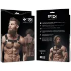 Fetish Submissive Attitude Men's Adjustable Eco-Leather Chest Harness – Black — Photo 2