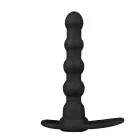 Vibrating Rock Balled Double Prober – носимое кольцо на пенис с анальным зондом – 13 см — Фото 6