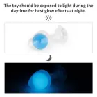 Gemoria Silicone Glow-in-the-Dark Butt Plug – 3.5–4 cm – Blue — Photo 12