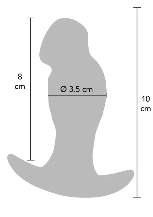 Realistiškas analinis kištukas – 10 cm – Kūno spalva Photo