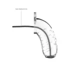 Model 16 - Chastity Cage - 20.5 cm (8″) - Clear — Photo 3