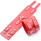 Fetish Fever - Cuffs with two buckles - Red Photo