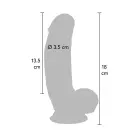Get Real by TOYJOY Realistic Dildo with Balls and Suction Cup – 18 cm (7″) – Skin — Photo 2
