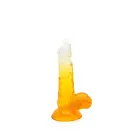 Kiotos Cox Colorful Dildo – 17.5 cm (7″) – Clear/Yellow — Photo 1