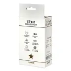 Star Collection anālais spraudnis L ar rozā akmeni – Melns — Foto 2