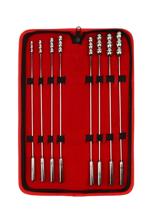 Mr. Steel Rosebud Urethral Sounds 8 pcs – Silver