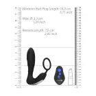 E-Stim Vibrating Plug & Adjustable Ring Set with Remote Control – Black — Photo 7