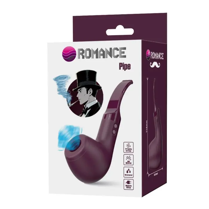 Romance Pipe вибратор с функцией всасывания – 11.4 cm – фиолетовый