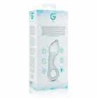 Glas No. 13 – curved glass anal plug with pull ring – M — Photo 6