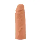 HIDDEN DESIRE INFERNO vedelast silikoonist peenise varrukas – 15 cm – nahavärv — Foto 2