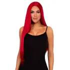 Leg Avenue ilgas tiesus perukas – raudonas – One Size — Nuotrauka 2