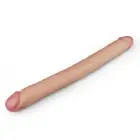 LoveToy – реалистичный тонкий двойной дилдо king size – 43,2 см — Фото 4