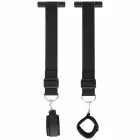 Darkness Adjustable Door Restraint System with Neoprene Cuffs – Black — Photo 2