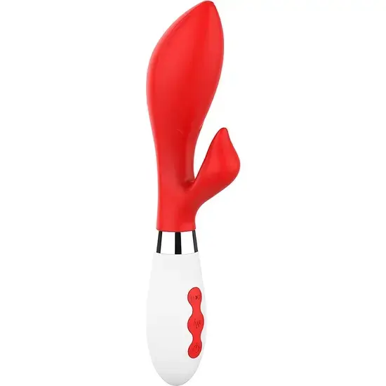 Shots - Achelois ультрамягкий двухмоторный вибратор – 12.7 cm (5″) – красный