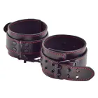 Bondage Fetish Pleasure Ankle Cuffs – мягкие наручники на лодыжки из искусственной кожи с D-кольцами — Фото 2