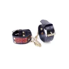 Fetish B - Series Handcuffs with cristals 3 cm Red Line Photo