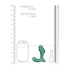 Stacked Vibrating Prostate Massager with Remote Control – Metallic Green — Photo 8