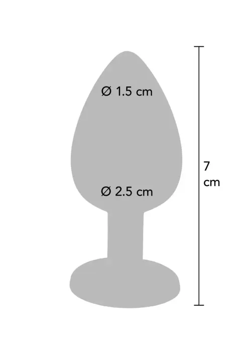 Deimantinis analinis kištukas S – 10 cm (4″) – Violetinis Photo