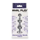 Diamond Star Beads analinis kištukas – M – Sidabro — Nuotrauka 2