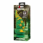POWER MONSTERS Abyssal Colossus – fantāzijas silikona dildo – taustekļu faktūra, divkrāsu – zaļš un dzeltens – 22,5 cm / Ø 6 cm — Foto 3