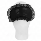 KINK Lace Bandage Model 1 – dekoratīvā mežģīņu acu maska 22.5 x 11 cm – melna — Foto 2