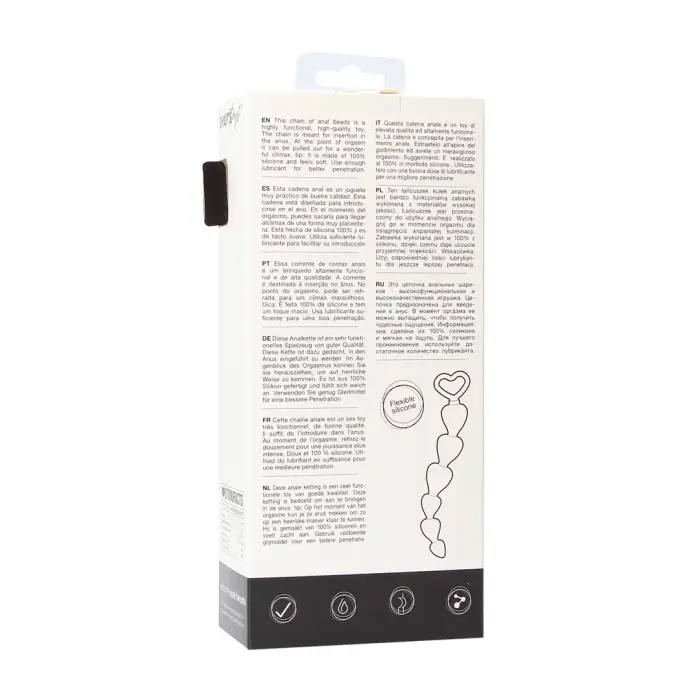 Silicone Anal Beads – 32.7 cm – Black Photo