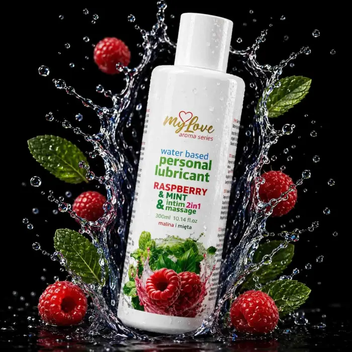 MyLove Aroma Series 2-in-1 Intimate & Massage Lubricant – Raspberry & Mint – 300 ml