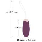 Javida RC Rotējošs mīlas bumbiņas vibrators – 18.5 cm (7.28″) – rozā — Foto 8