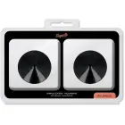 Coquette Chic Desire Elegant Black Metal Nipple Covers – Reusable Circles — Photo 5