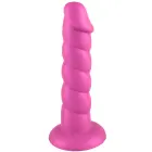 Playhouse Spiral Tease realistic vibrating dong with remote – silicone – M – pink — Photo 4