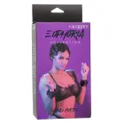Euphoria Collection Faux Leather Handcuffs – Black — Photo 10