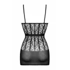 Christine Midnight Mesh – lühike läbipaistev võrkkleit pitsiga – must – üks suurus — Foto 5